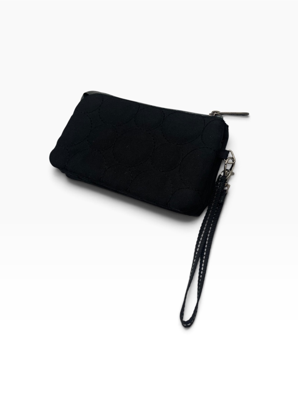Black Quilted Wristlet Pouch - Versatile Everyday Carry